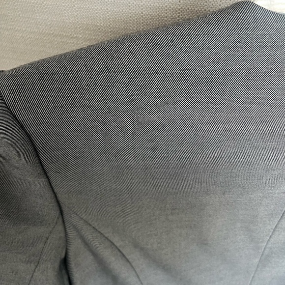 Women's Halogen (Nordstrom Brand) Peplum Waist Blazer Suit Jacket, Gray, Size 12 - Picture 8 of 9